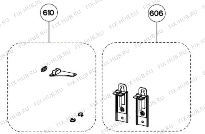 Взрыв-схема вытяжки Aeg X91384MD01 - Схема узла Accessories